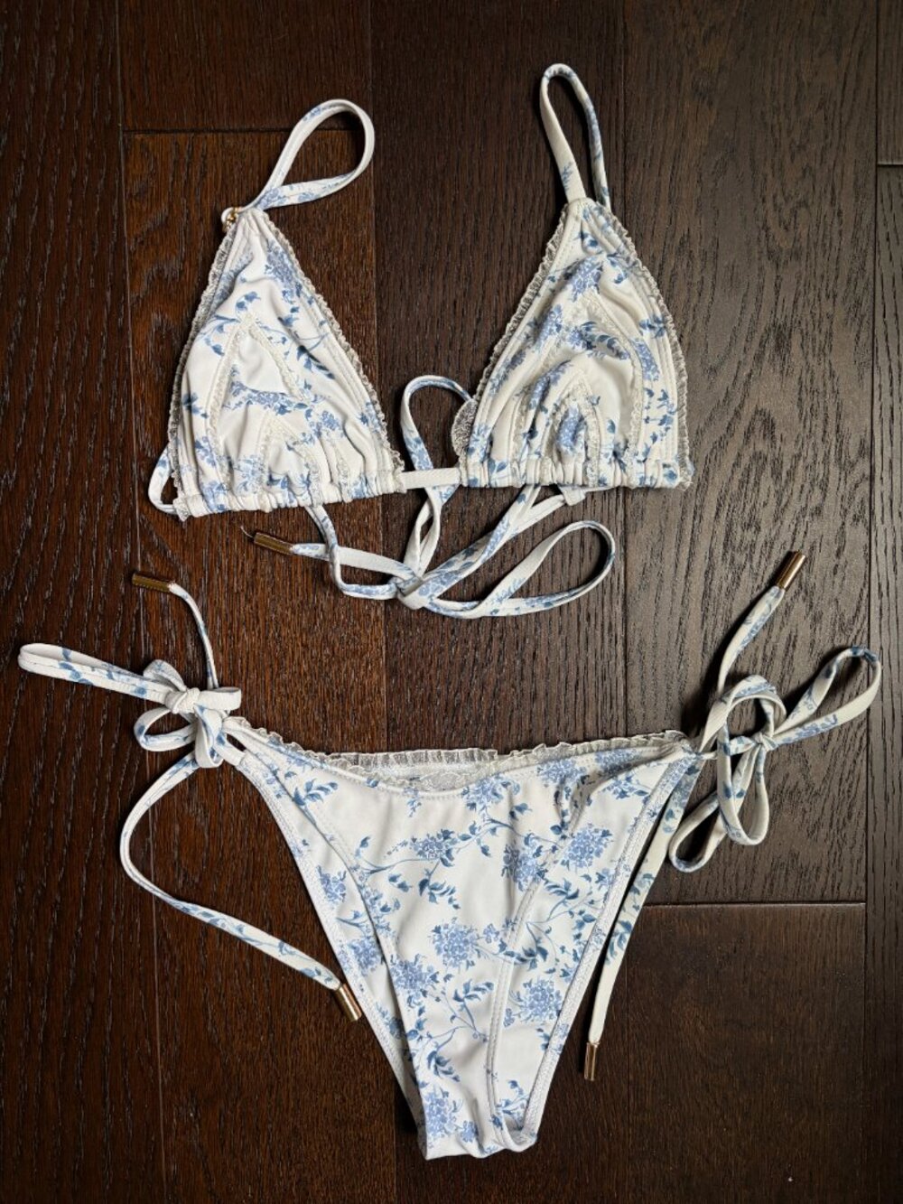 elysiian La Jolla Bikini Top & La Jolla Cheeky Bikini Bottom  (Floral) - Small